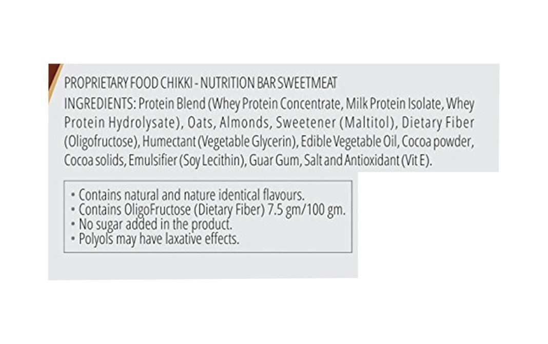 HYP Oats Brownie Protein Bar (Zero Sugar)   Pack  40 grams